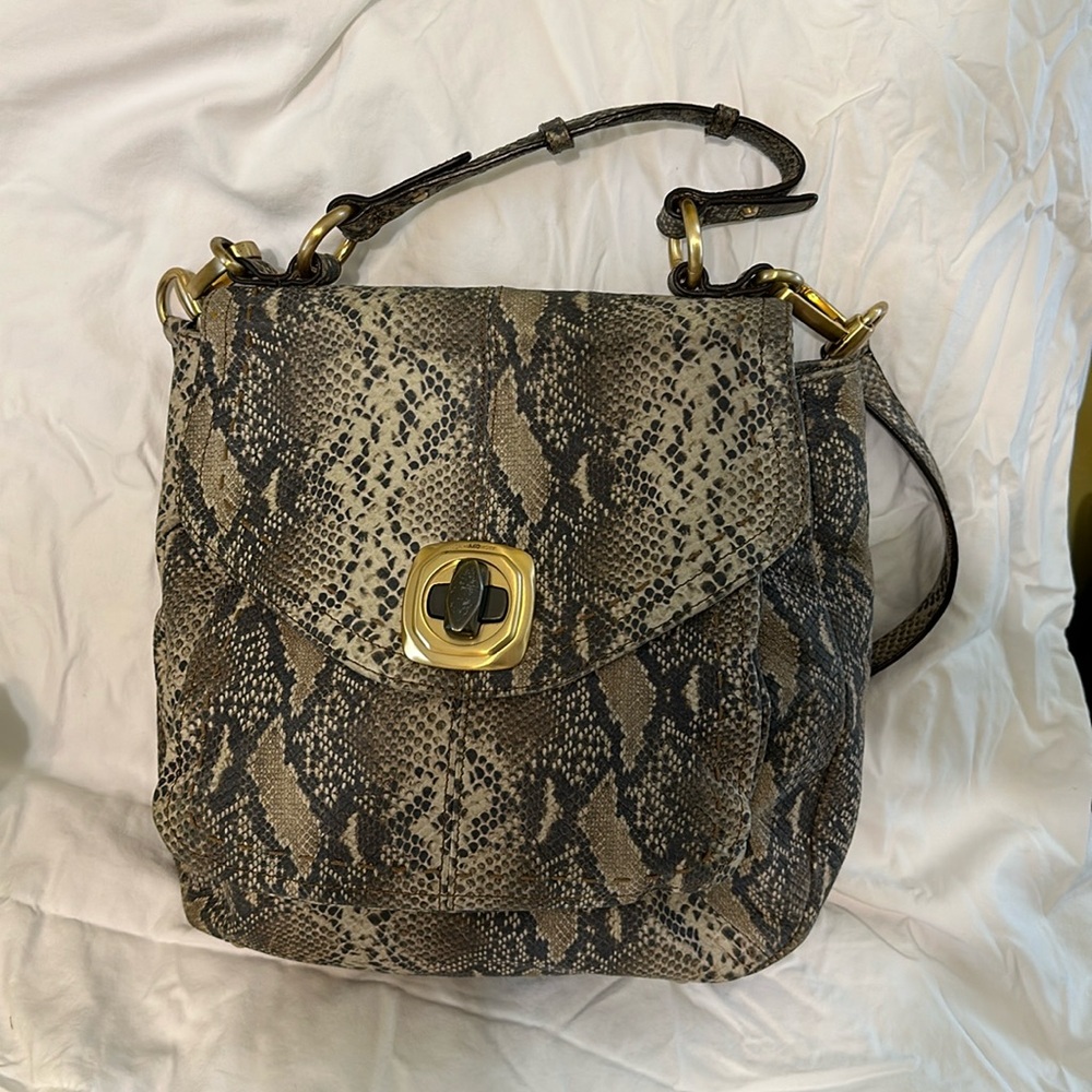 Makowsky snake skin purse